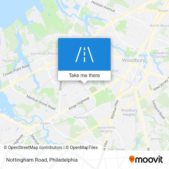 Mapa de Nottingham Road