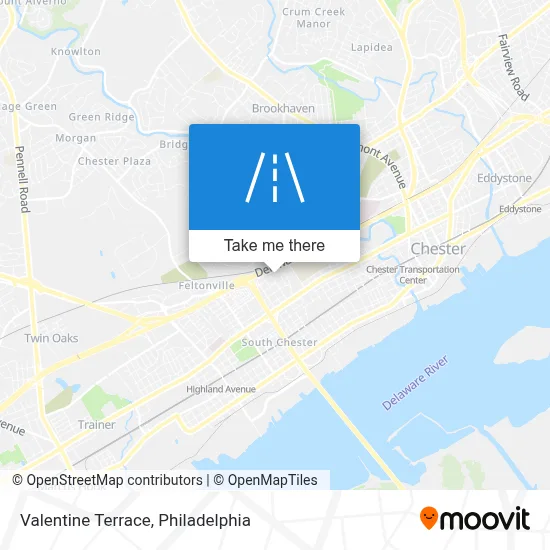 Valentine Terrace map