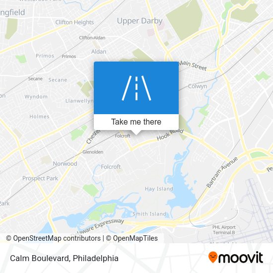 Calm Boulevard map