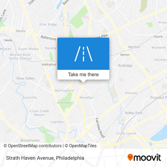 Strath Haven Avenue map
