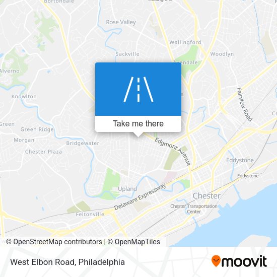 West Elbon Road map