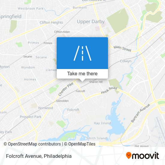 Mapa de Folcroft Avenue
