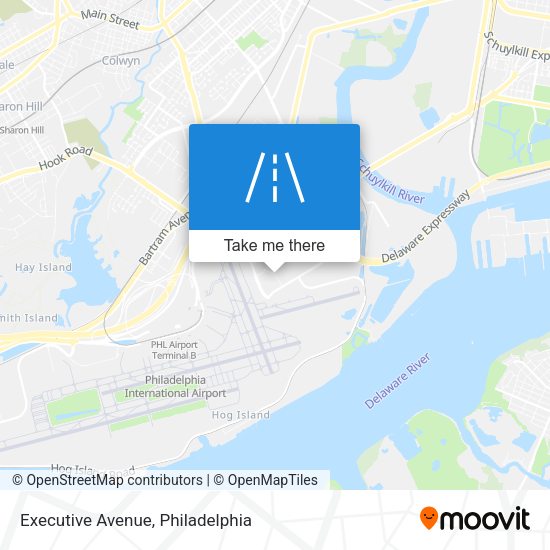 Executive Avenue map