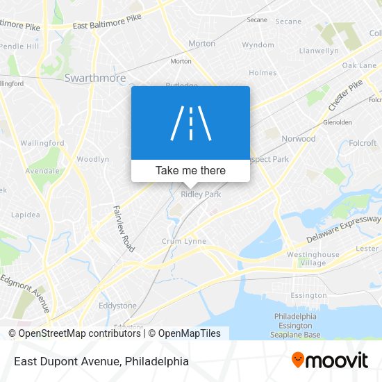 East Dupont Avenue map