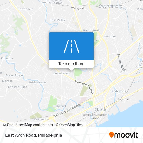 East Avon Road map