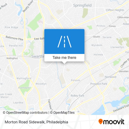 Morton Road Sidewalk map
