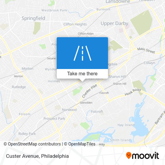Mapa de Custer Avenue