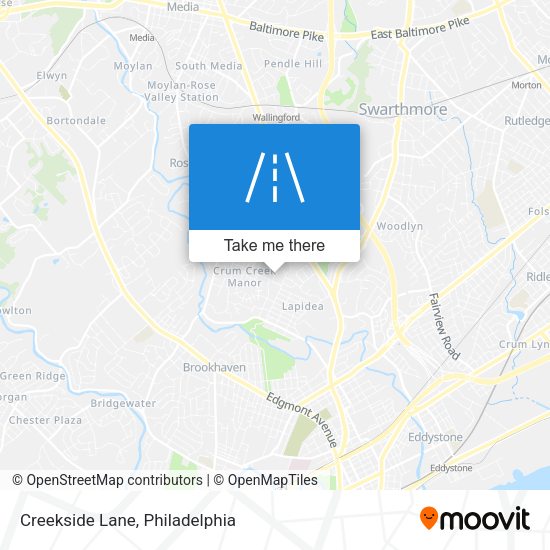 Creekside Lane map