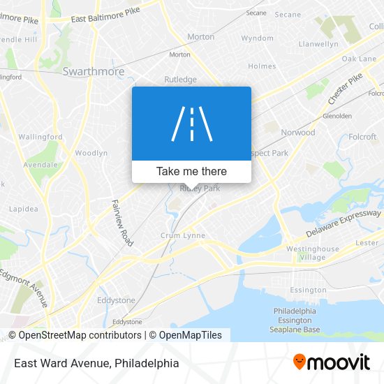 East Ward Avenue map
