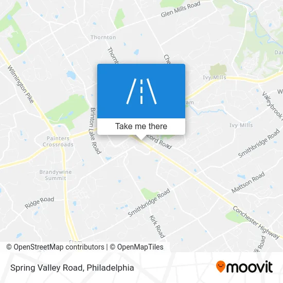 Spring Valley Road map