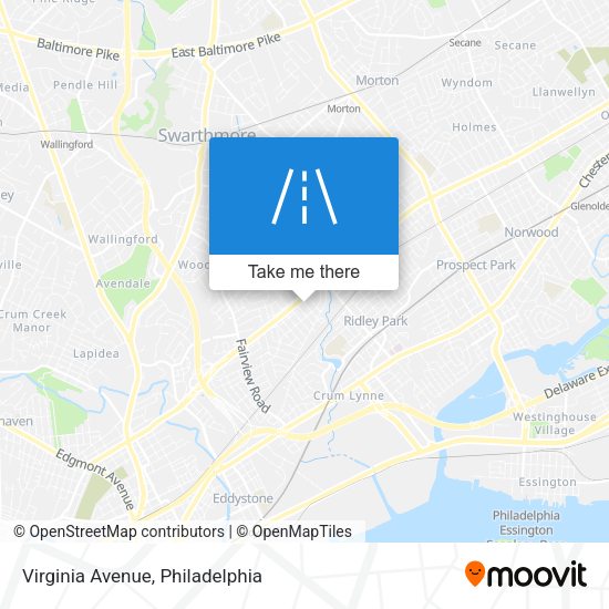 Virginia Avenue map