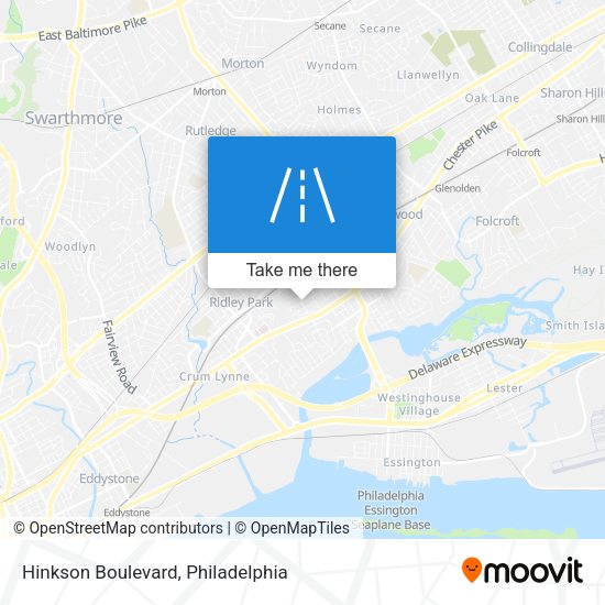 Hinkson Boulevard map