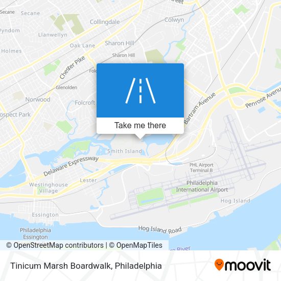 Mapa de Tinicum Marsh Boardwalk