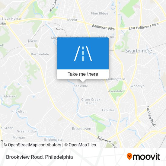 Brookview Road map