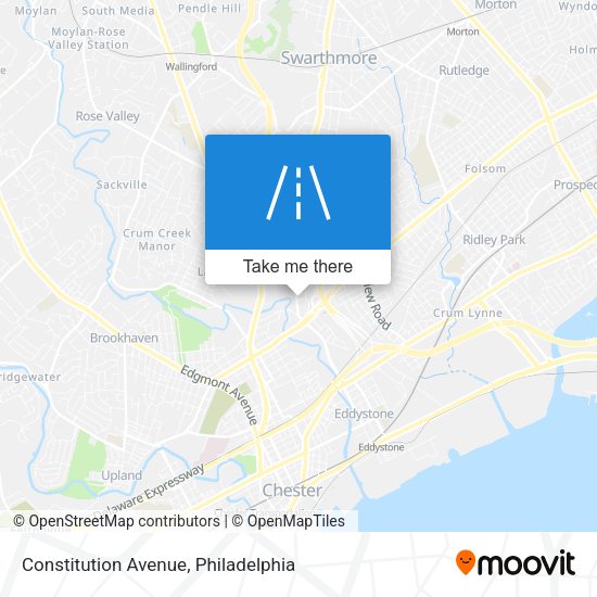 Constitution Avenue map