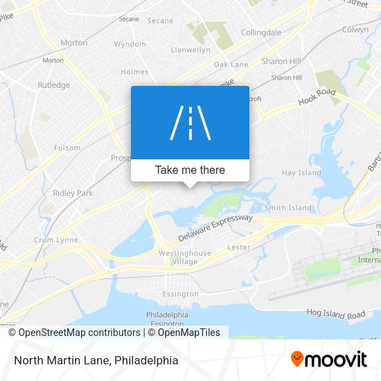North Martin Lane map