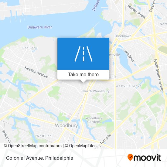Colonial Avenue map