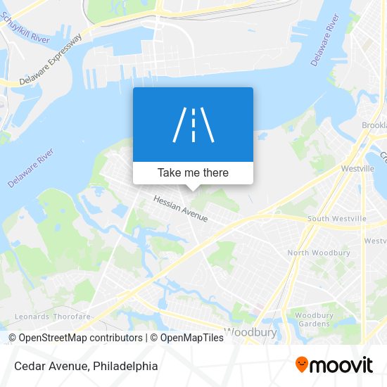 Mapa de Cedar Avenue