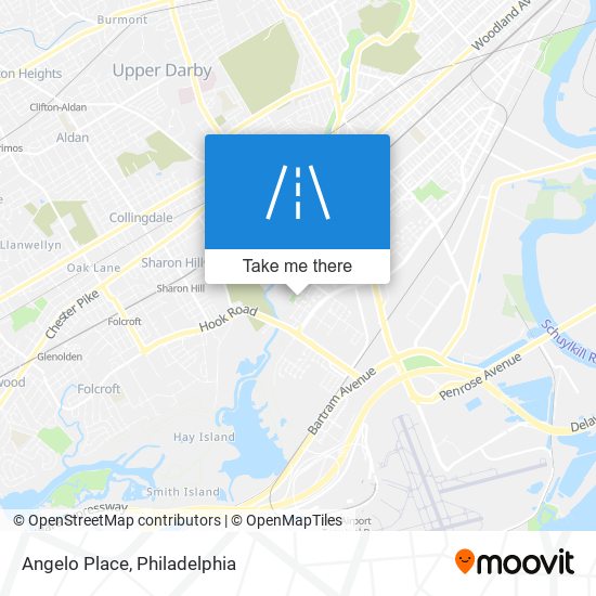 Angelo Place map