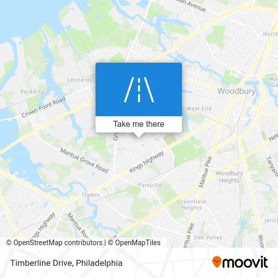 Timberline Drive map