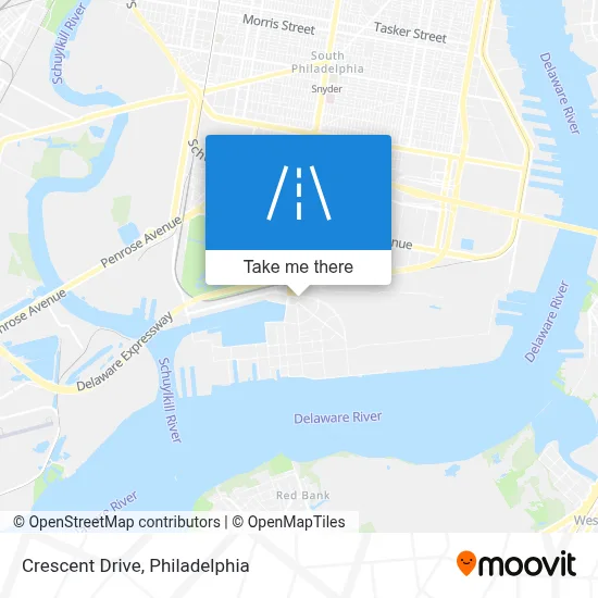 Crescent Drive map