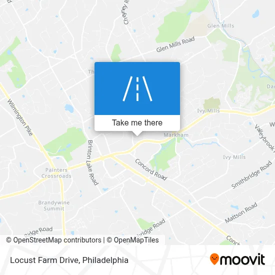 Locust Farm Drive map