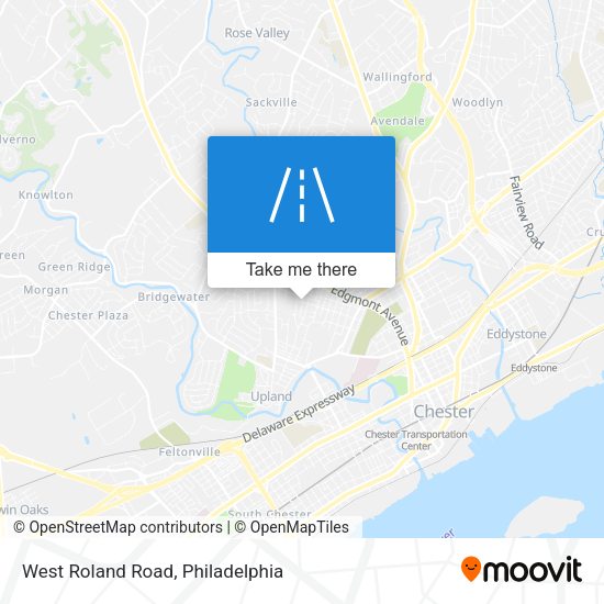 West Roland Road map