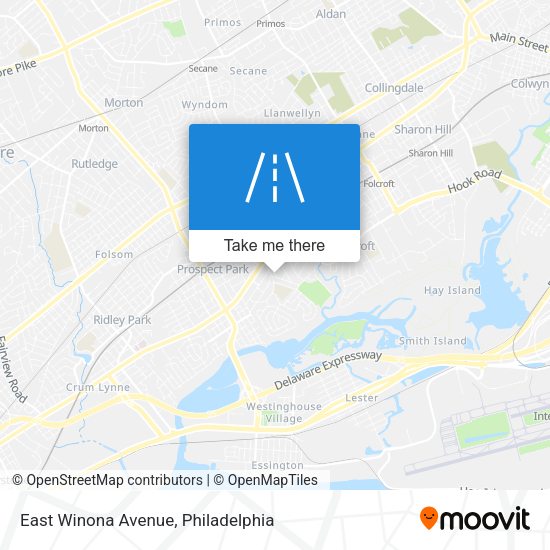 Mapa de East Winona Avenue