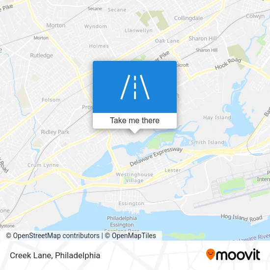 Creek Lane map
