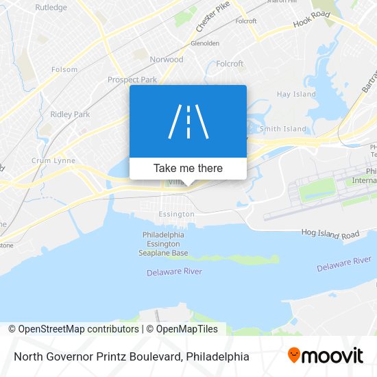 Mapa de North Governor Printz Boulevard