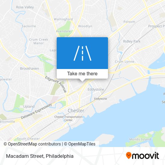 Macadam Street map