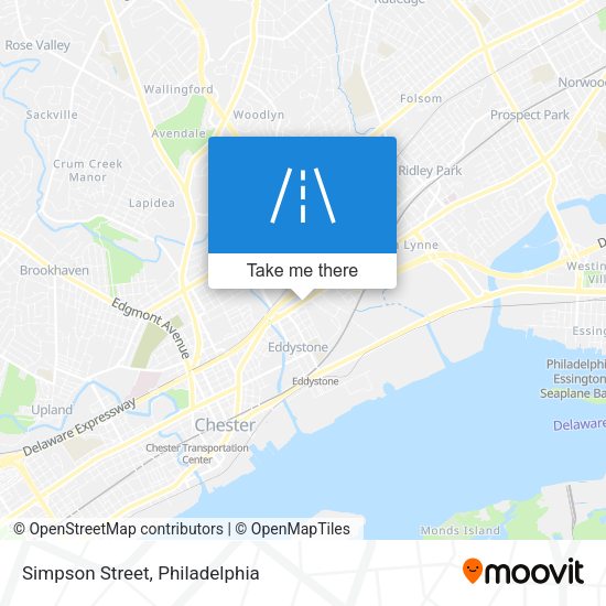 Simpson Street map