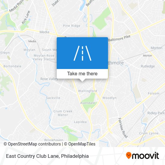 Mapa de East Country Club Lane