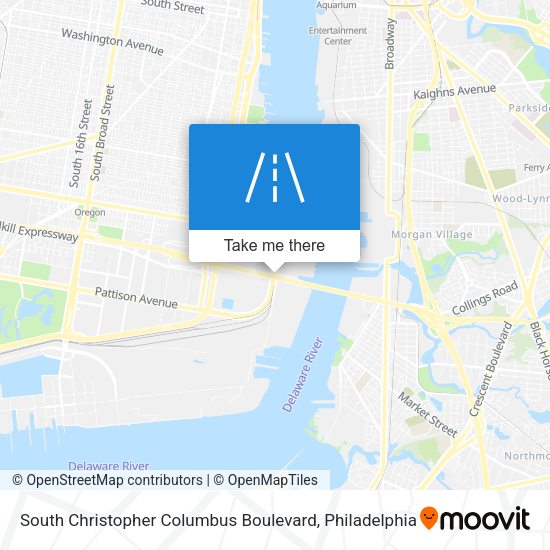 Mapa de South Christopher Columbus Boulevard