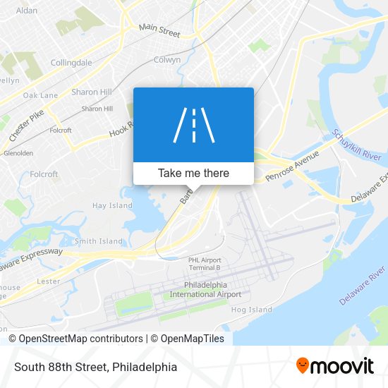 South 88th Street map