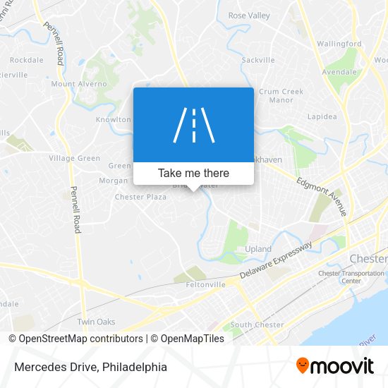 Mercedes Drive map