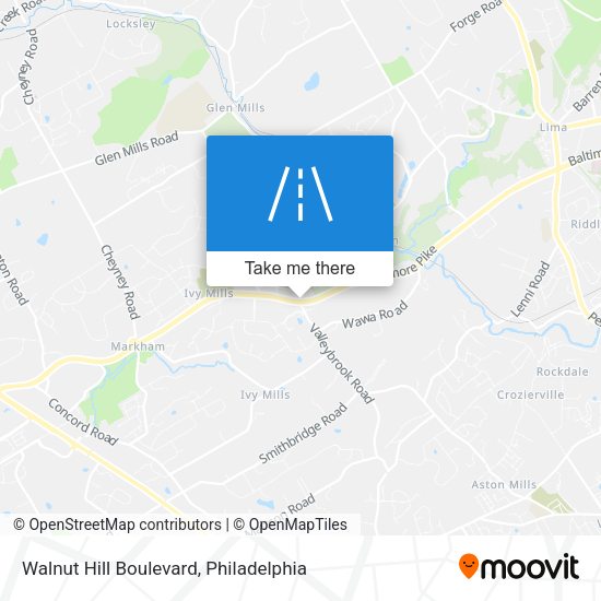 Walnut Hill Boulevard map