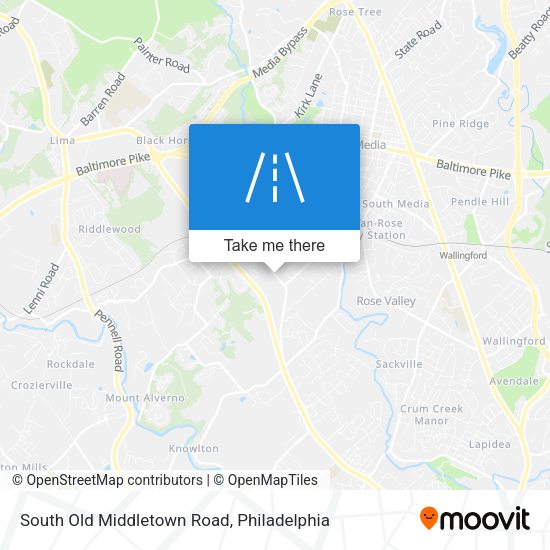 South Old Middletown Road map