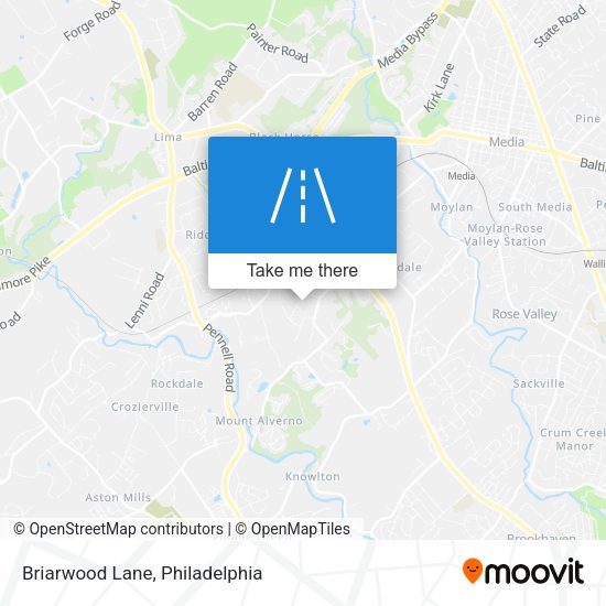 Briarwood Lane map
