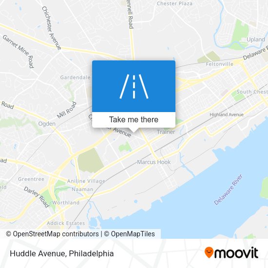 Huddle Avenue map