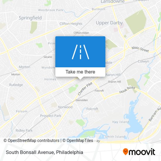 South Bonsall Avenue map