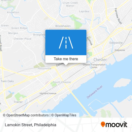Mapa de Lamokin Street