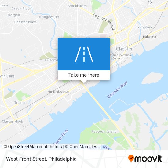 West Front Street map
