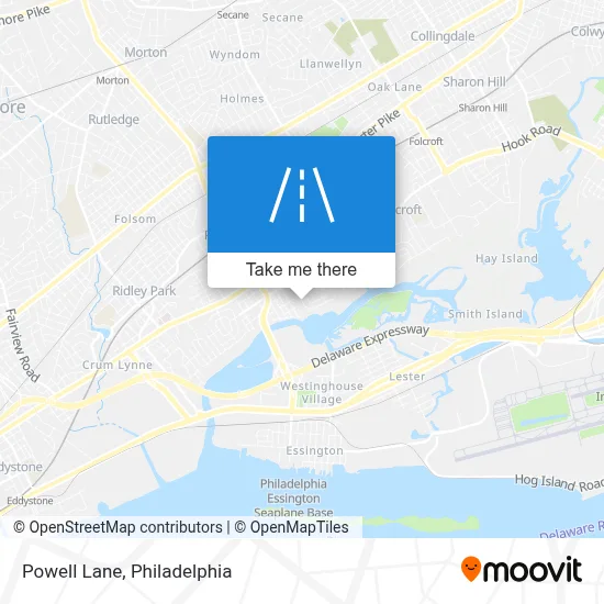 Powell Lane map