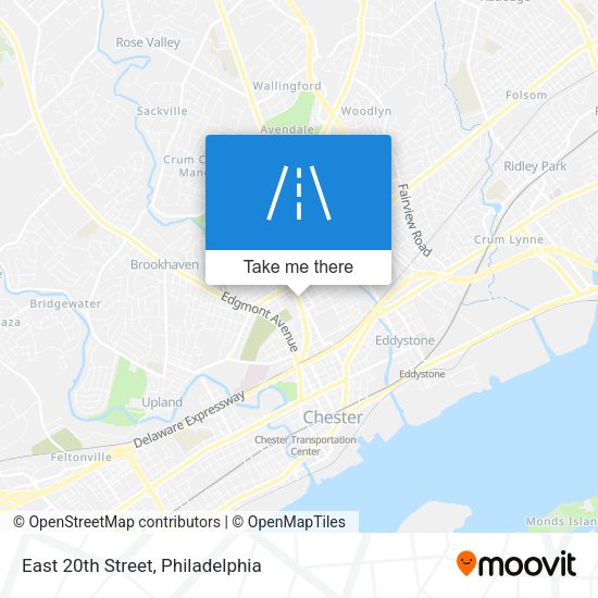 East 20th Street map