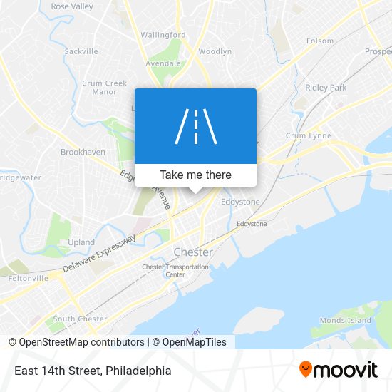 Mapa de East 14th Street