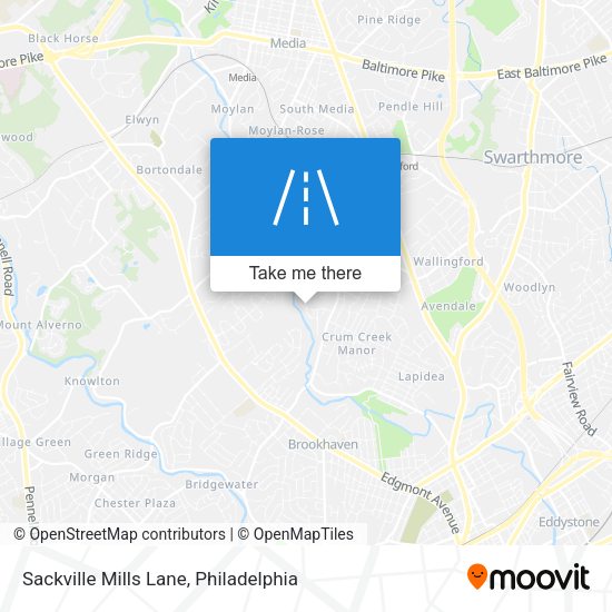 Sackville Mills Lane map