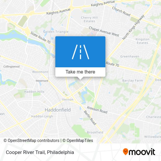Mapa de Cooper River Trail