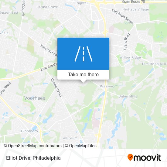 Elliot Drive map