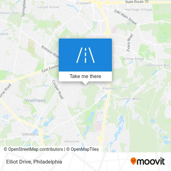 Elliot Drive map
